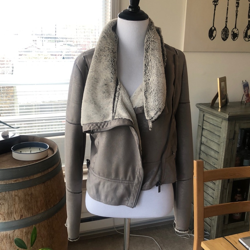 Bebe faux fur lined winter jacket